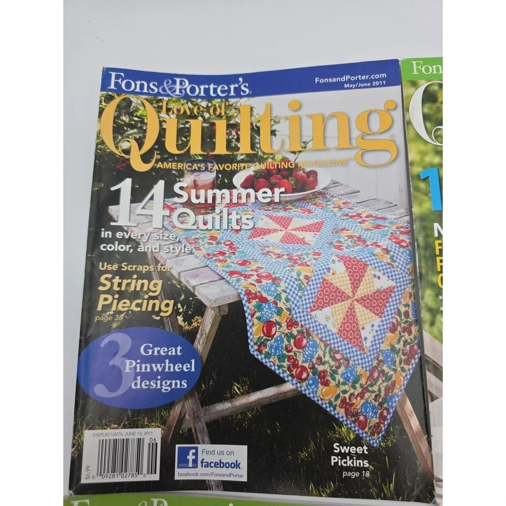Love of Quilting Magazines Lot of 6 Issues From 2004-2018